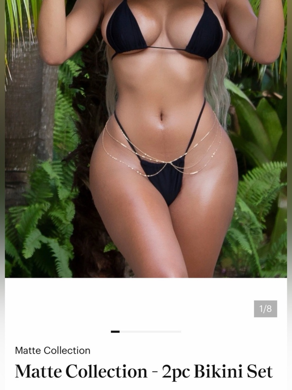 MATTE Collection New Black 2-Piece Bikini